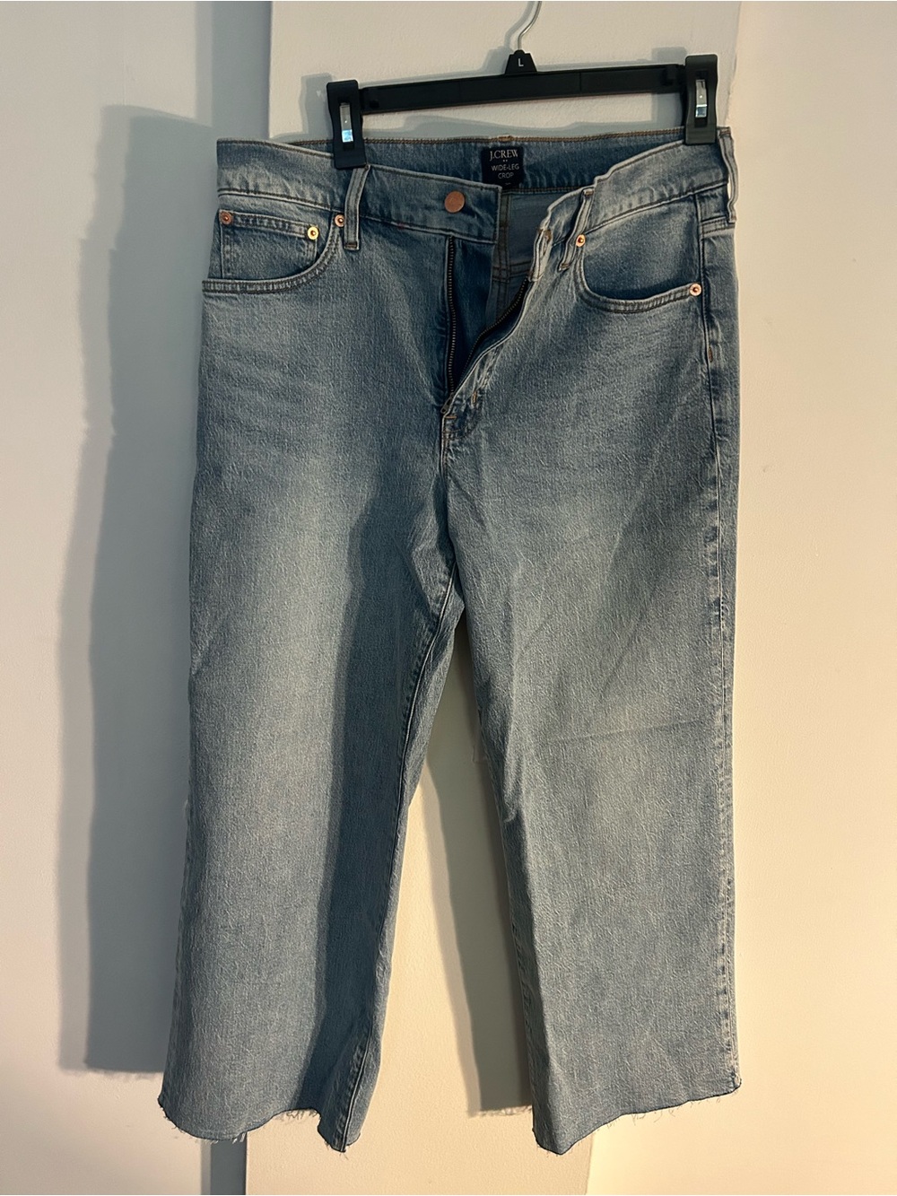 J. Crew Light Blue Women’s Wide-Leg Crop Jeans